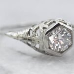 art deco engagement rings