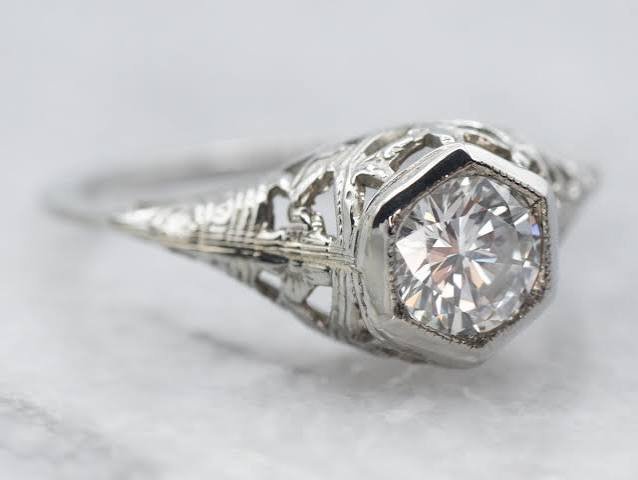 art deco engagement rings